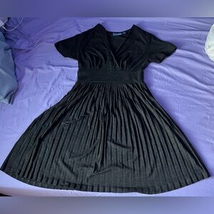 Simply Vera Vera Wang Grey Dress with Pleats
